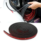 Автомобильная резиновая уплотнительная лента, самоклеящаяся Противоударная полоска для окон и дверей автомобиля, 5 м