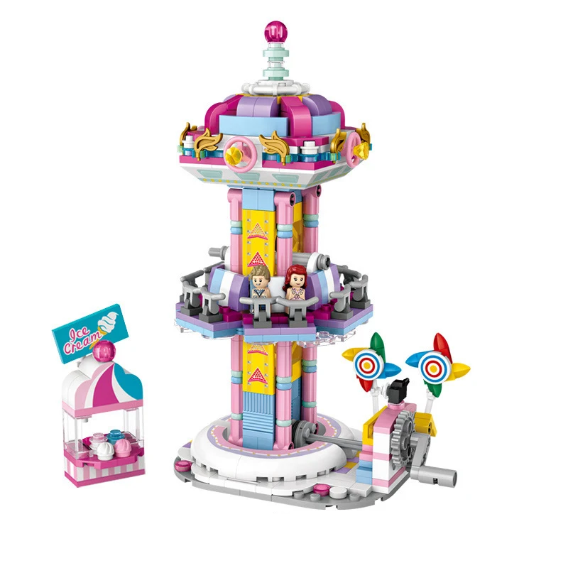 Девочки Совместимость Друзья серии парк развлечений колесо обозрения модель