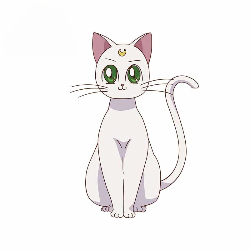 

Funny Sailor Moon Cat Car Decal Bumper Window Vinyl Car Sticker Personality for Skateboard Suitcase VAN RV SUV Waterproof12*10cm