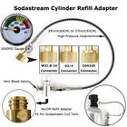 Новый баллон SodaStream SodaClub, заправочная станция с адаптером включениявыключения шланга и разъемом W21.8-14(DIN 477) или CGA320