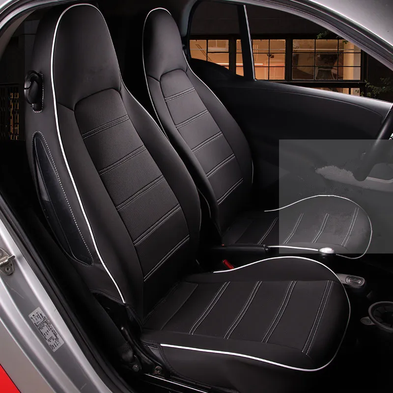 Four Seasons Pu Leather Car Seat Covers Surrounded for Smart fortwo 2009 2010 2011 2012 2013 2014 Interior Styling Accessories | Автомобили
