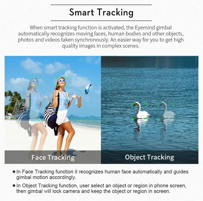 LeadingStar Beyondsky Eyemind 3-axis Gyro интеллигентая(ый) ручной карданный стабилизатор для смартфона