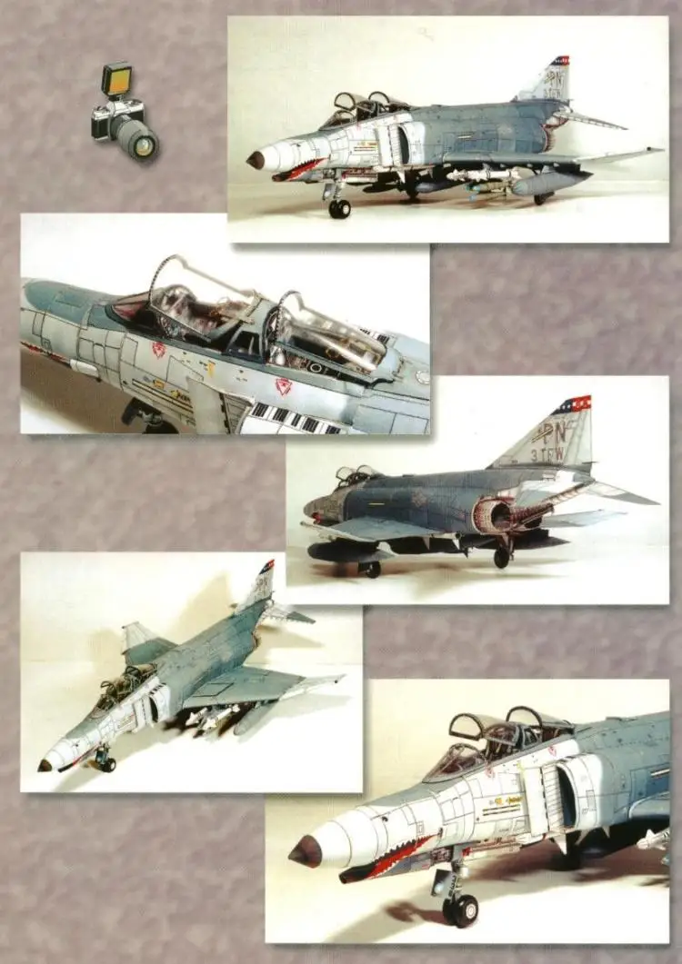GPM Fighter PHANTOM 3D бумажная модель DIY|Картонные конструкторы| |