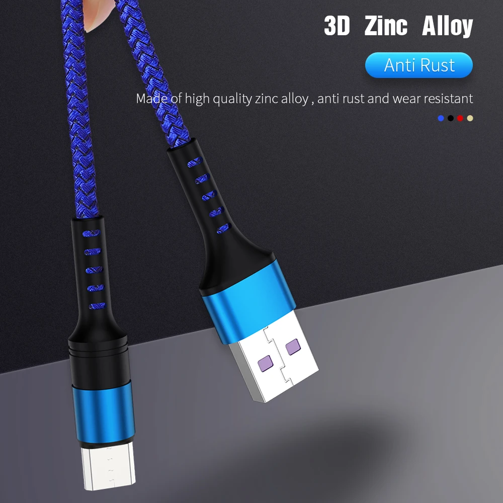 Micro USB Cable QC3.0 Fast Charging For Xiaomi Redmi Note 5 6 Pro Mobile Phone for Samsung S7 Charger 1m 2m | Мобильные телефоны и