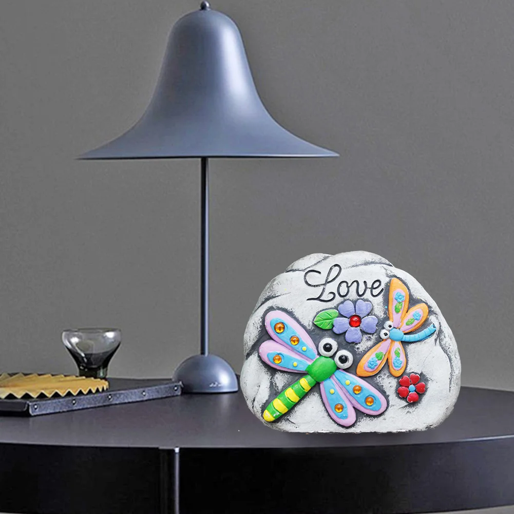 

Pedals Insect Pattern Stepping Stone Sculpture Villa Courtyard Garden Pastoral Landscape Art Outdoor Furnishings Home Decoration