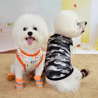 pet dog clothes cute puppy pet costume cartoon printed dog clothing for small dogs shirt vest outfit for dogs pets clothing