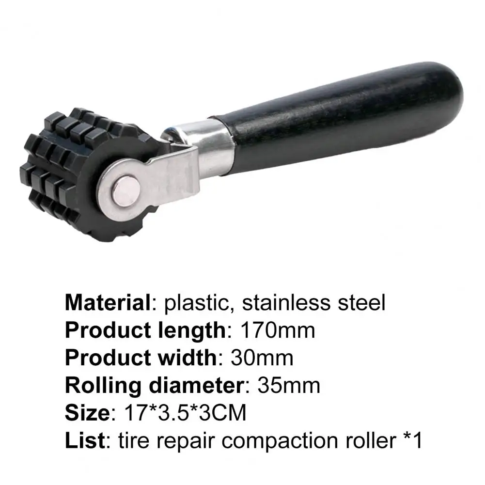 

Car Soundproof Cotton Handle Roller Wheel Tool Big Gear Roller Car Audio Modification Tools Sound Insulation Cotton Wheel Black