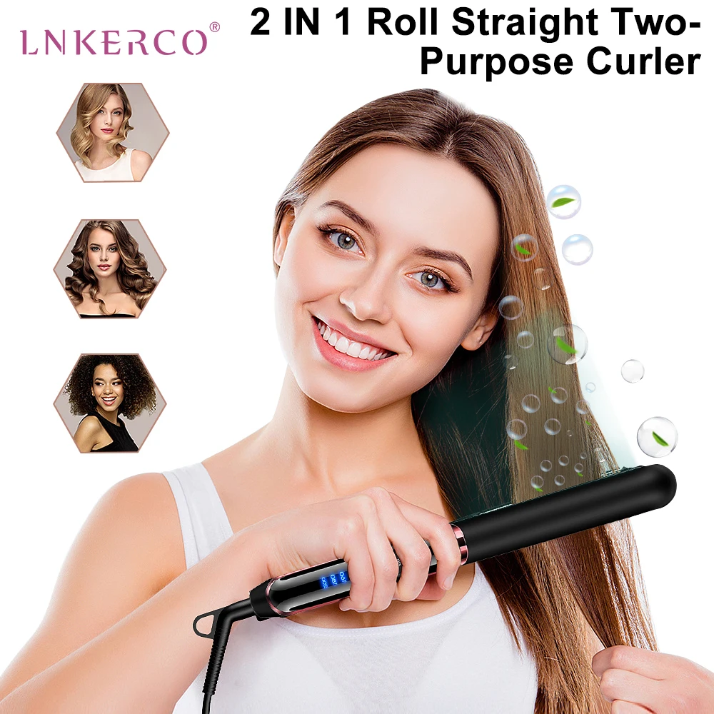 

2 в 1, выпрямитель для волос и бигуди