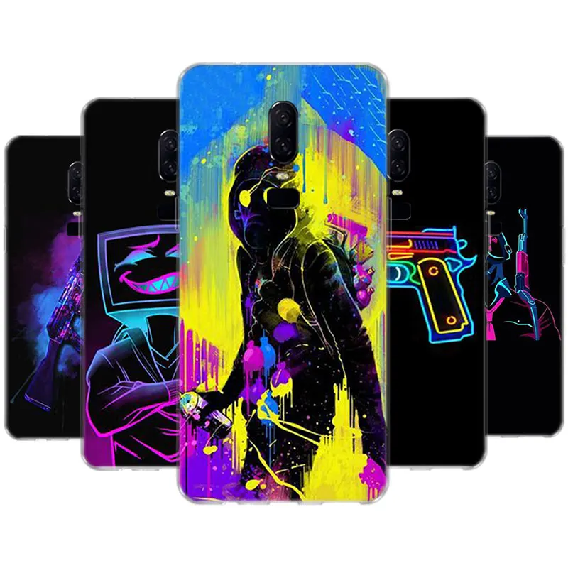 

Phone Game PUBG M416 Case For OnePLus One Plus 1+ 9R 9 8T Nord 8 Lite 7T 7 Pro 6T 6 5T 5 Transparent Silicone Cover Coque