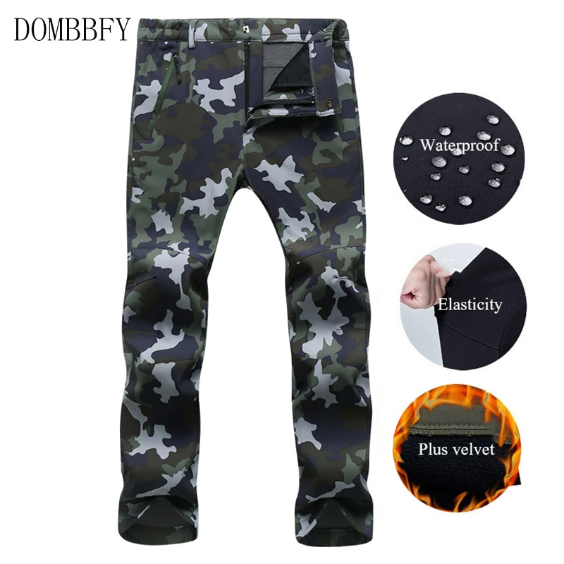 Зимние брюки карго для мужчин и женщин флисовая кожа акулы куртка