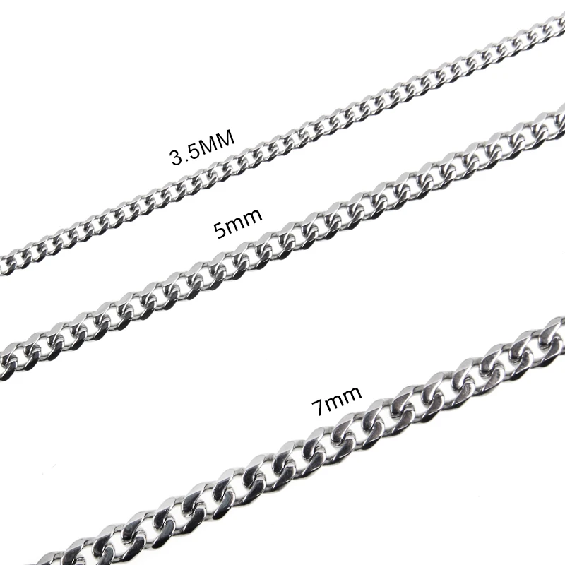 

Stainless Steel Chain Necklaces for Women Men Long Hip Hop Necklace on The Neck Collar Fashion Jewelry Gift Accessories