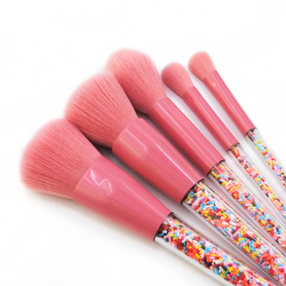

5Pcs/Set Candy Makeup Brushes Face Eye Lip Eyeshadow Eyelash Blusher Foundation Powder Brush Professional Cosmetic Tools