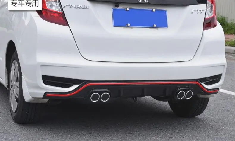 Для HONDA FIT JAZZ Body kit передний бампер 2014 2017 для 4CK диффузор защитные бамперы Бампер