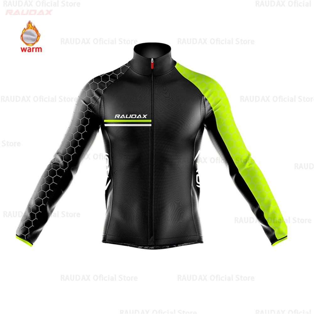 jersey only Мужская Джерси для велоспорта Pro Team raudax зимняя флисовая одежда для велоспорта MTB велотрусы Ropa Ciclismo триатлон - Цвет: jersey only