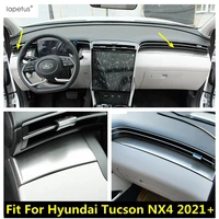 for hyundai tucson nx4 2021 2022 central control dashboard panel frame strip decoration cover trim stainless steel accessories