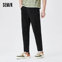 semir jeans men 2021 spring new youth all match korean casual trousers feet show high pants style