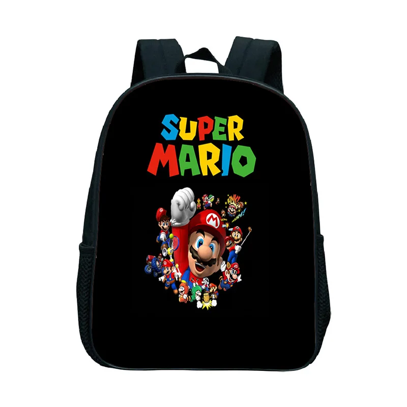 1 Детская школьная сумка Super Mario Bros, рюкзак для малышей, рюкзак для мальчиков и девочек, лучший подарок для детей - Цвет: 1