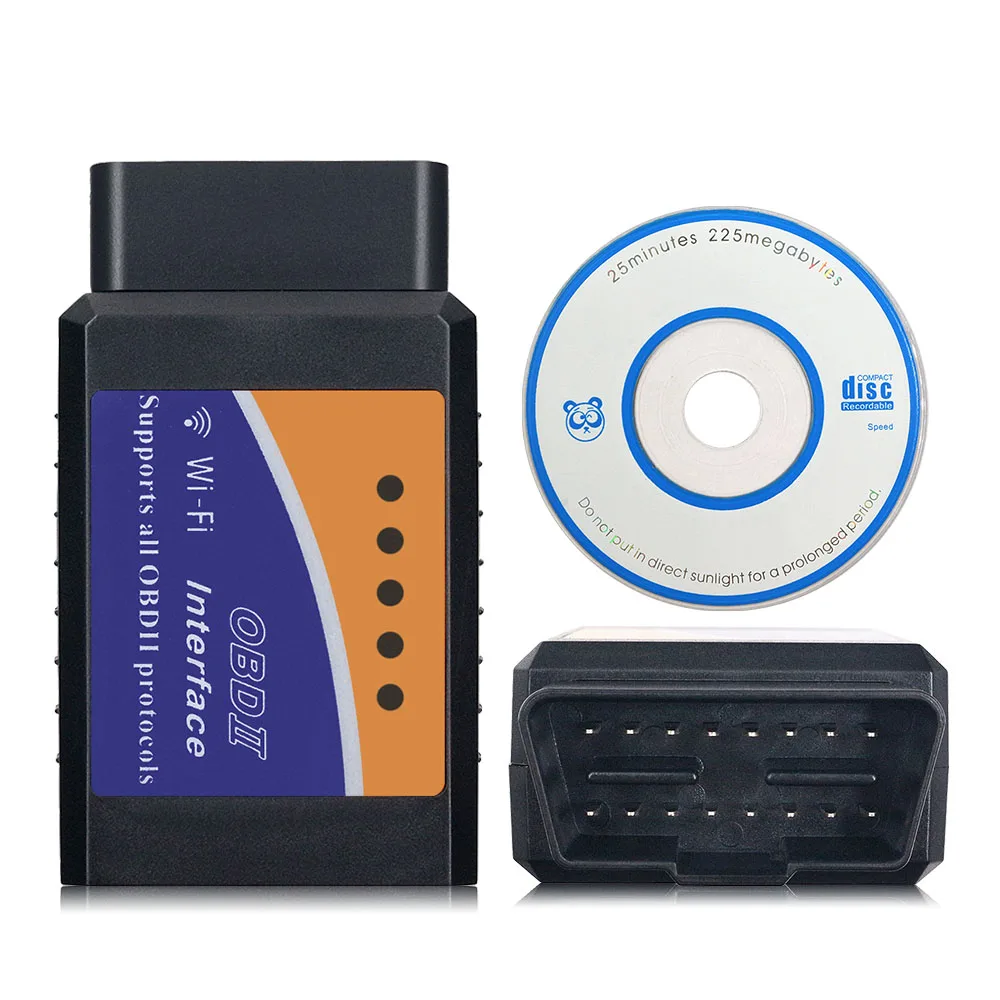 ELM327 WIFI V1.5 For iOS/Android OBDII Auto Code Reader ELM 327 Support J1850 PWM obd 2 OBD II Car Diagnostic Scanner | Автомобили и