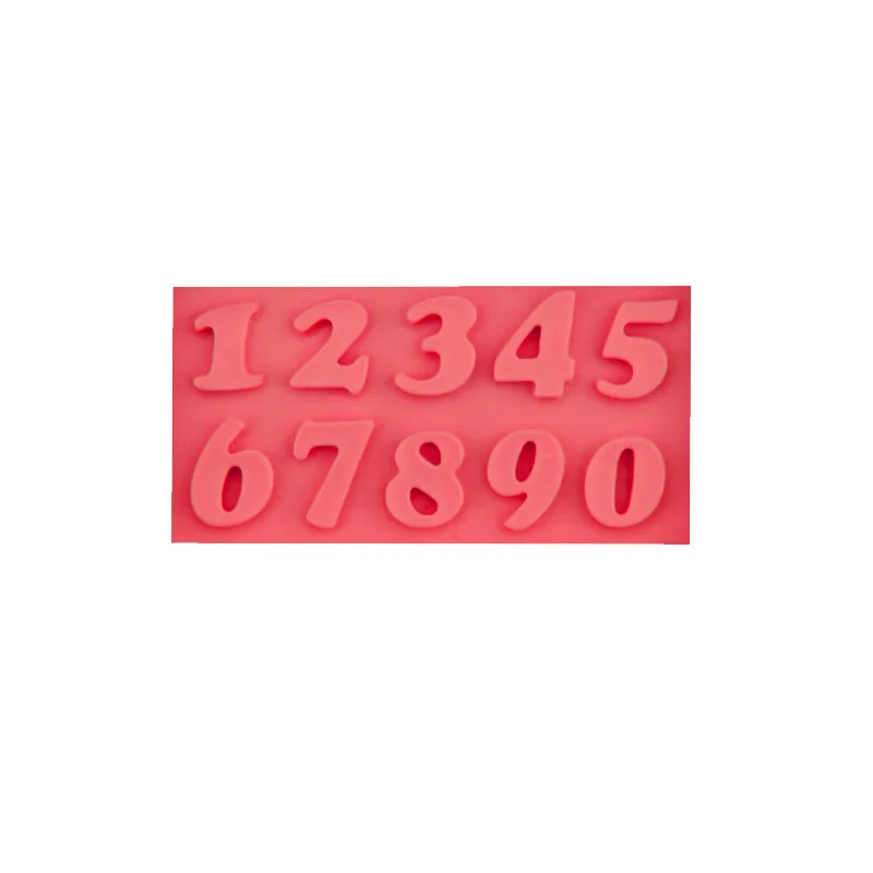 Силиконовая форма для тортов с цифрами 0-9 DIY фондана Формочки в форме кружева