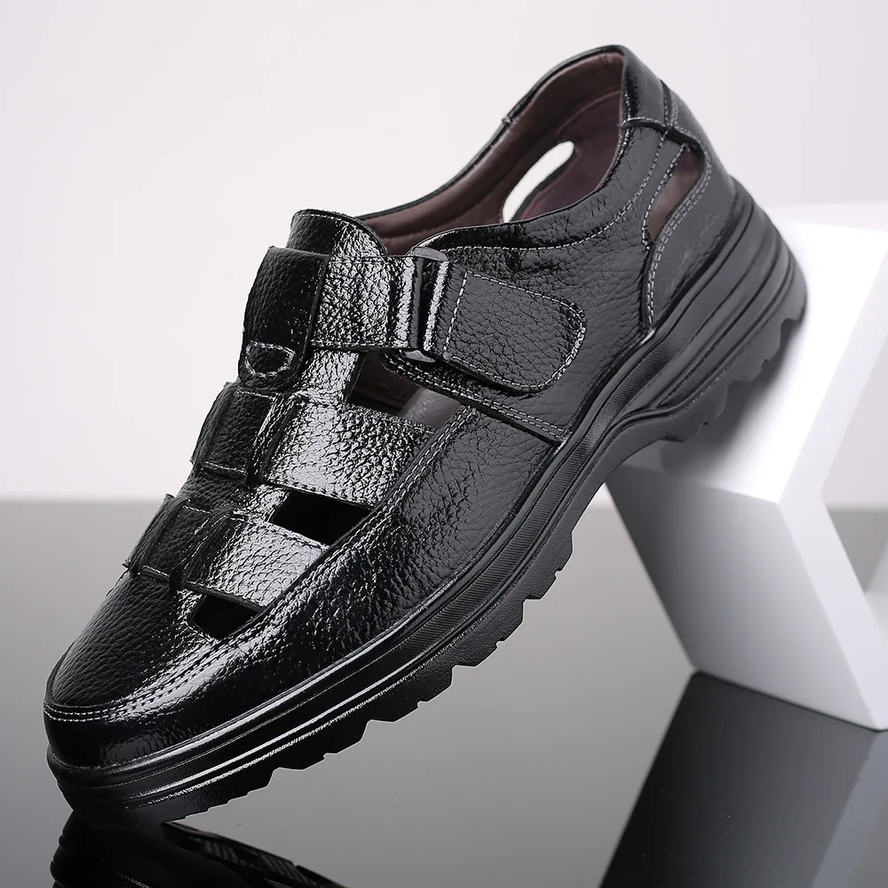 

Men Soft Sandals Comfortable Men Summer Shoes Leather Sandals Big Size Sandals Men Roman Breathable Men Casual Shoes2021
