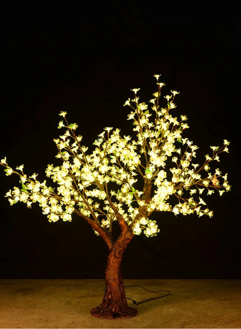 Remote control LED Cherry Blossom Christmas Tree Lighting 1.5M height 220/110AV Waterproof Garden Landscape Decoration Lamp | Дом и сад