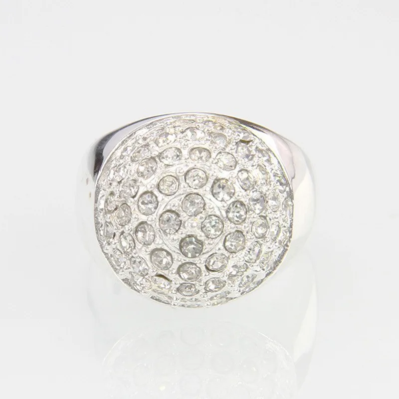 Хит продаж высокое качество Мозаика Белый Кристалл Кубический Цирконий круглое