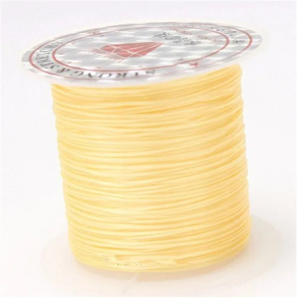 Color 12 10 м/рулон Прочные эластичные шнуры для бисероплетения с кристаллами 1 мм для изготовления эластичных браслетов из бисера для изготовления ювелирных изделий тянущаяся нить - Цвет: Color 12