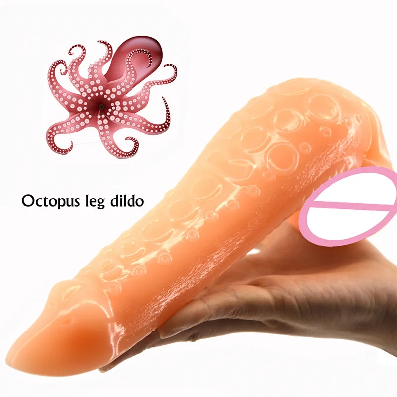 Нога осьминога огромный фаллоимитатор животного пенис в виде дракона большой