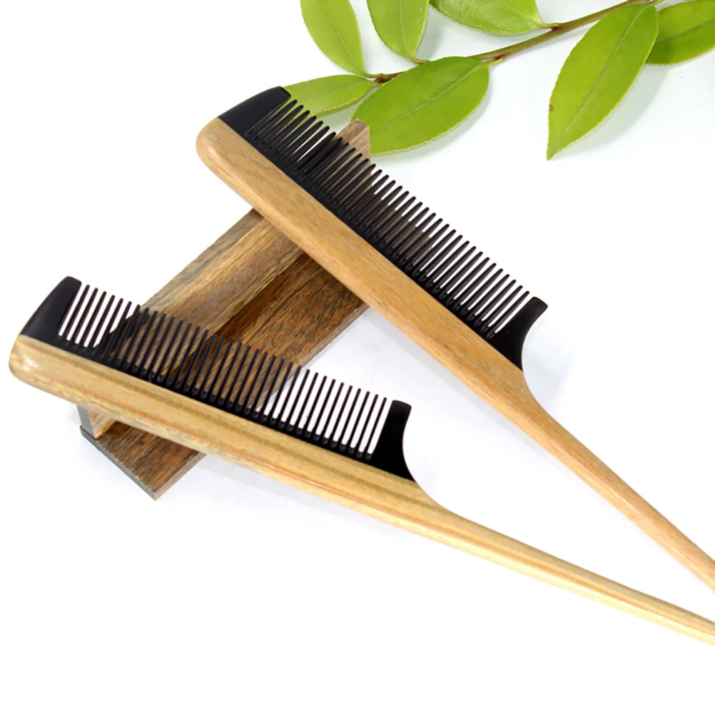 

Anti-Static Natural Sandalwood Combs Portable Hair Salon Wood Comb Rat Tail Brush Hairdressing Styling Tool Hair Care Hair Comb