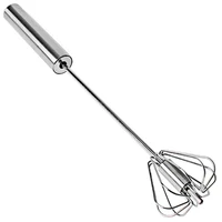 semi automatic egg beater 304 stainless steel egg whisk manual hand mixer self turning egg stirrer accessories egg tools