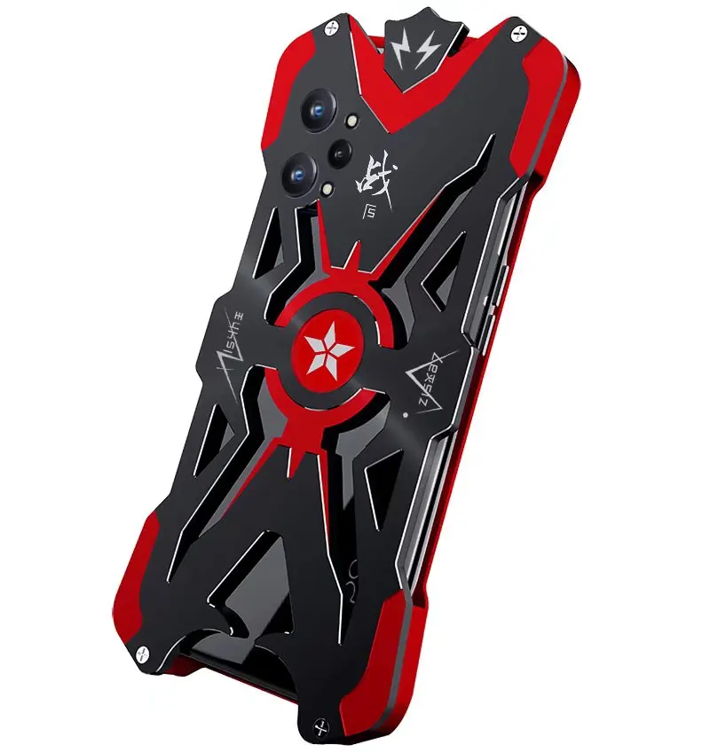 cooling for realme gt neo2 6 62inch case powerful shockproof screw metal frame realme gt neo 2 aluminum bumper phone cover shell free global shipping