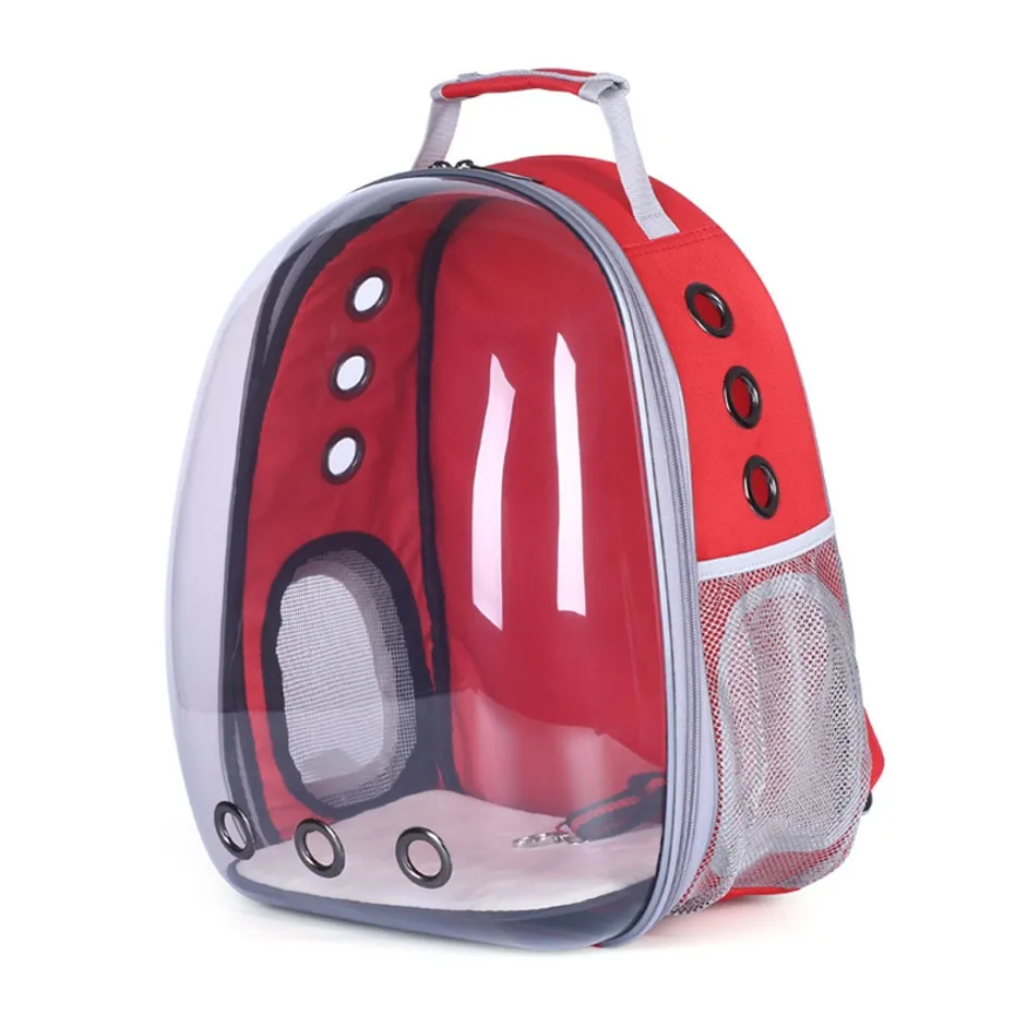 

Waterproof Outdoor Traveling Transparent Larger Capacity Cat Dog Bag Pet Breathable Carrier Backpack