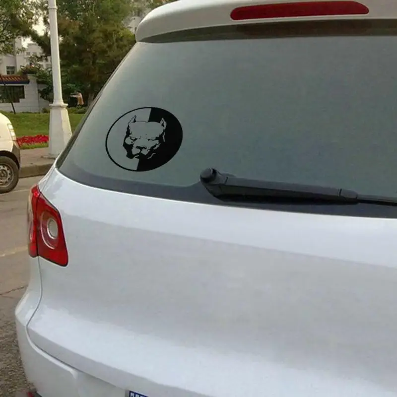 Auto Stickers Cool Car Bulldog Sticker Cartoon Cute Waterproof Pitbull Automotive Interior Accessories | Автомобили и мотоциклы