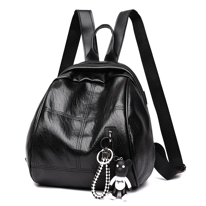 

New Women's Backpack Women's Fashion Casual Soft Leather Large Capacity Small Fragrance Backpack Women 2020