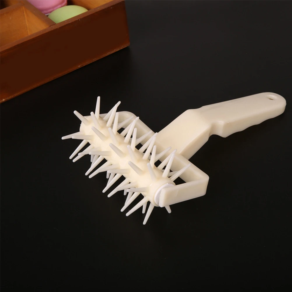Durable Baking Tool Plastic Roller Dough Pitter Pizza Pastry Docker Portable Large White | Tools