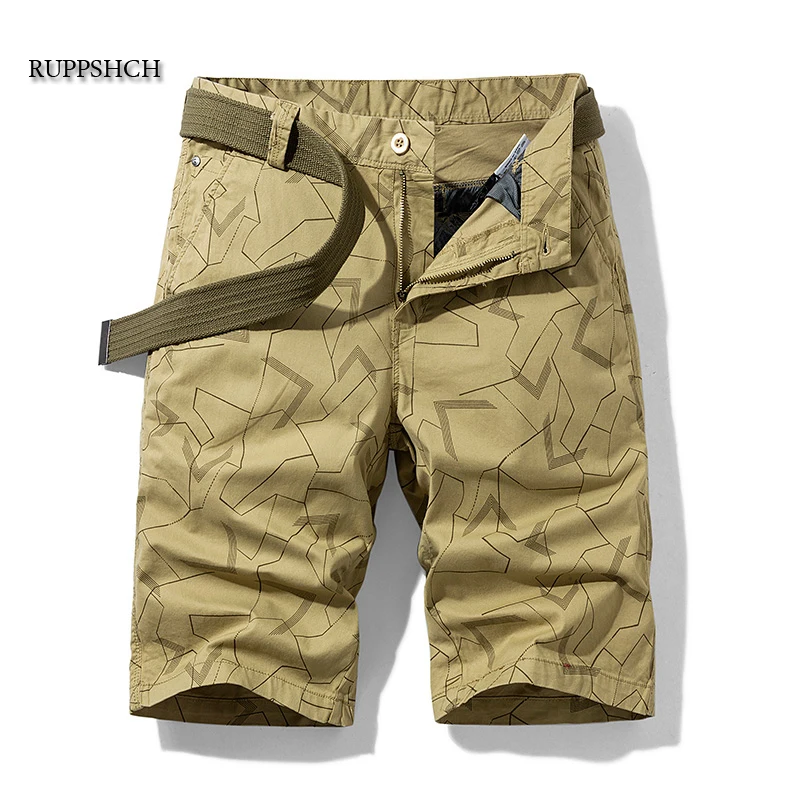

Summer Cargo Shorts Pure Cotton Men Casual Camouflage Outdoor Military Uniform Shorts Loose Work Army Tactical Shorts Men