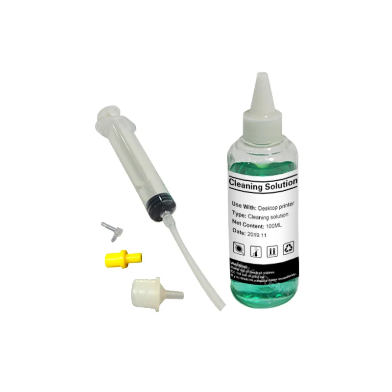 

INKARENA 100ml Bottle Cleaning Liquid For Dye Ink With Syringe all tool For Epson Inkjet Printer On Printer Head