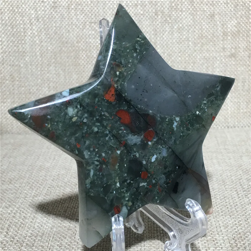 

Natural bloodstone Crystal Home Furnishing Wedding Decoration Stone Globe Reiki Masters Star