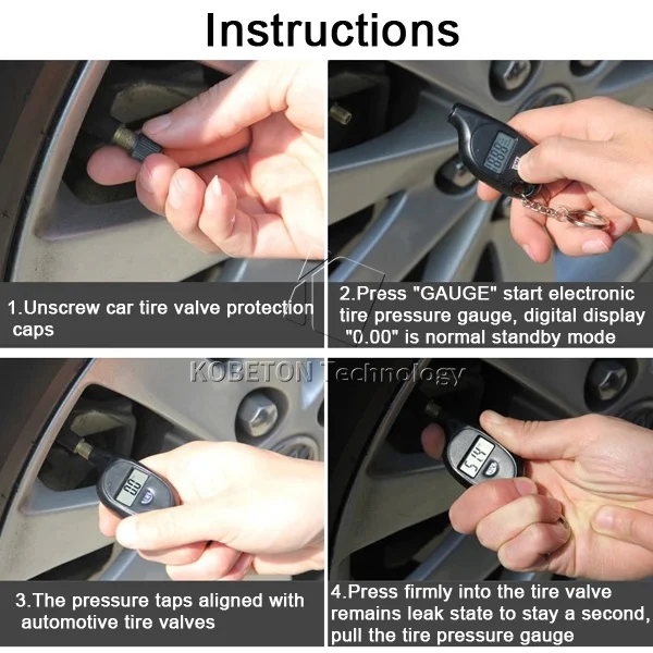 Цифровой прибор для измерения давления воздуха на колеса измерительный