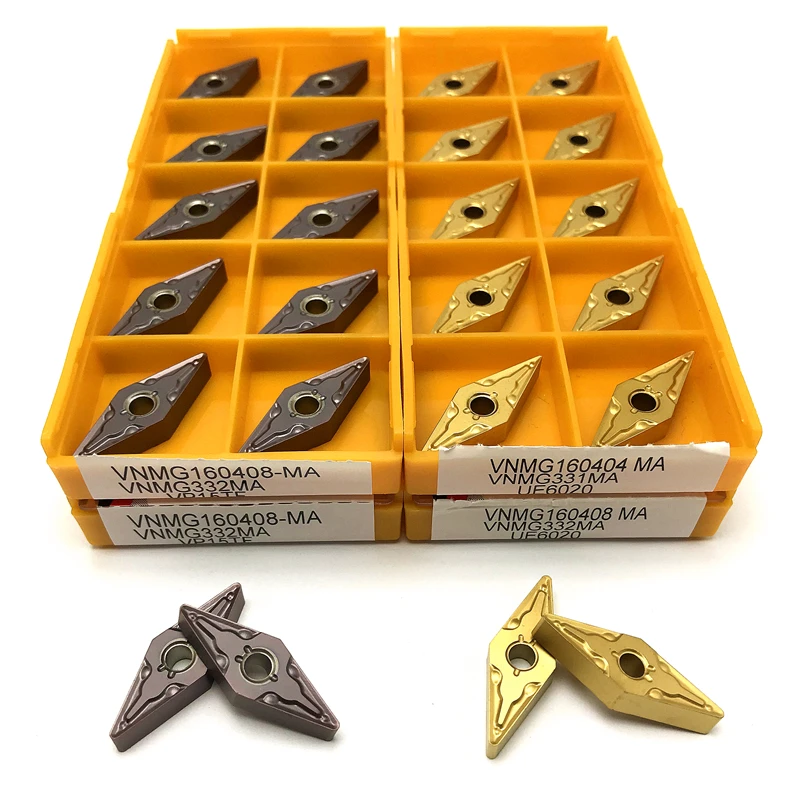 

Твердосплавная пластина VNMG160408 MA VP15TF VNMG160408 MA UE6020, внешний токарный инструмент, обработка стали, токарная пластина с ЧПУ, токарная резка