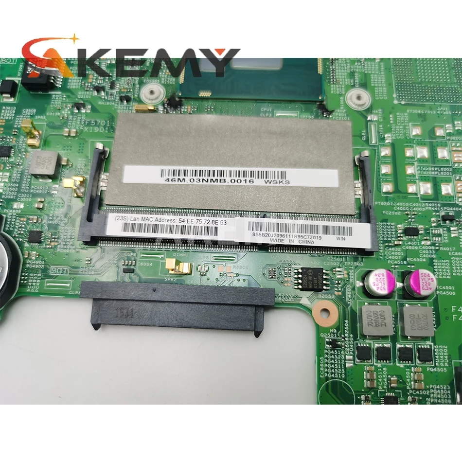 

New For Lenovo YOGA 500-14IBD FLEX3 1470 FLEX3-1470 S41-70 U41-70 Laptop motherboard 14217-1M Mainboard UMA W/ I3-5005U