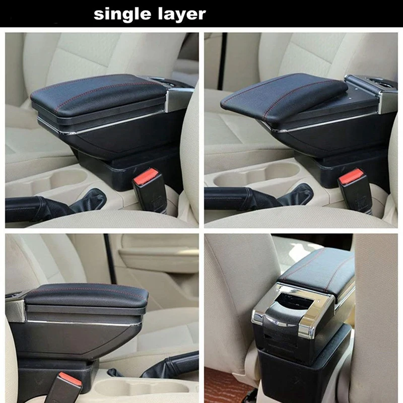 Single Layer Center Console Storage Box for 2002-2019 Toyota Yaris Cup Holder Armrest Arm Rest | Автомобили и мотоциклы