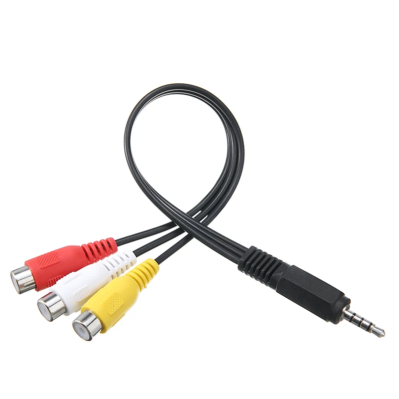 Новинка 3 5 мм аудио и видеоадаптеры позолоченный мини адаптер Aux со штекером