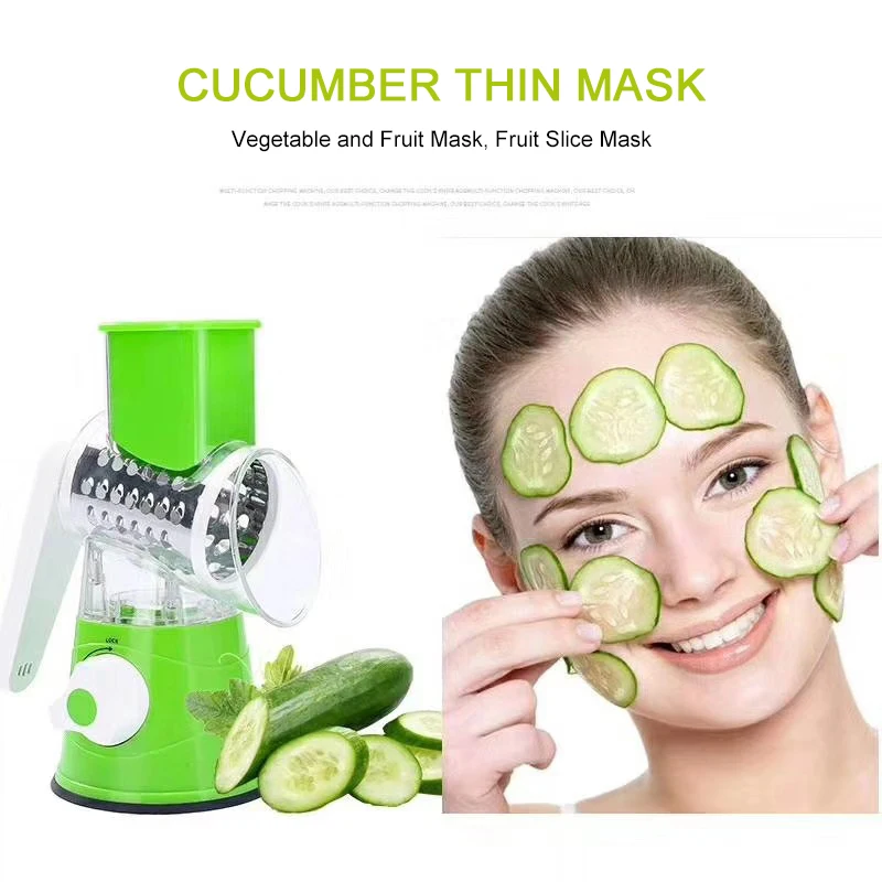 3 в 1 ручной овощерезка Многофункциональный круглая из нержавеющей стали