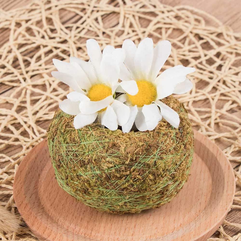 Натуральный Мох шар Бонсай Зеленый сфагнум мох подложка Декоративные цветы и