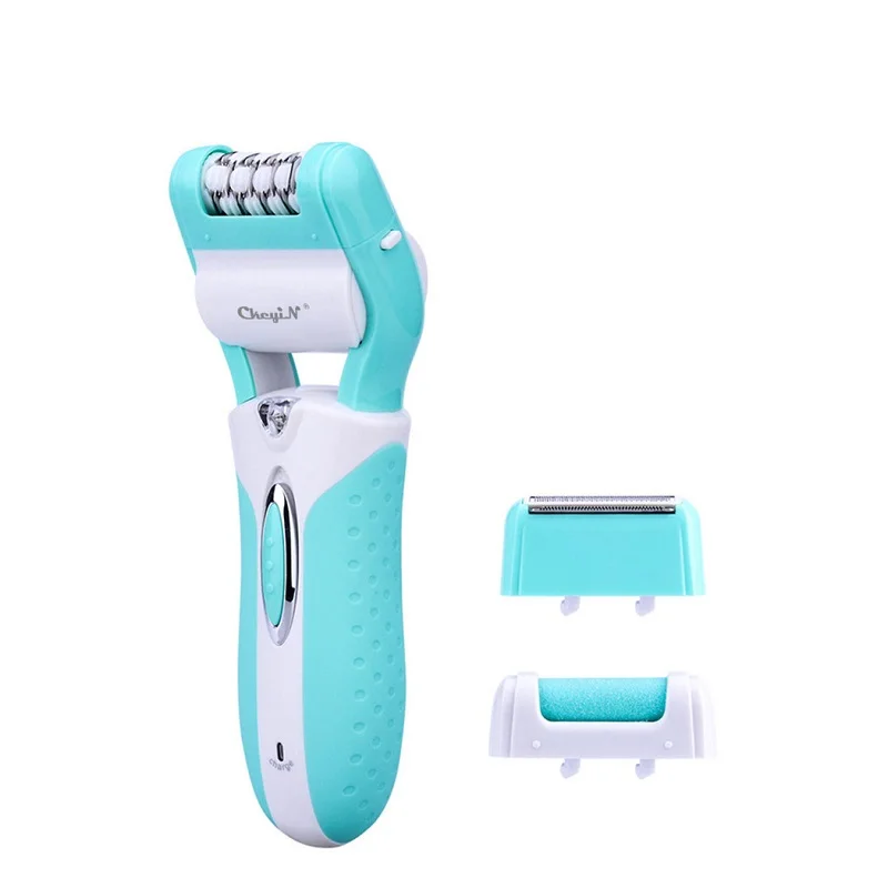 

CkeyiN Professional Women Epilator Hair Removal Electric Foot Callus Dead Skin Remover Lady Face Body Bikini Leg Shaving Trimmer