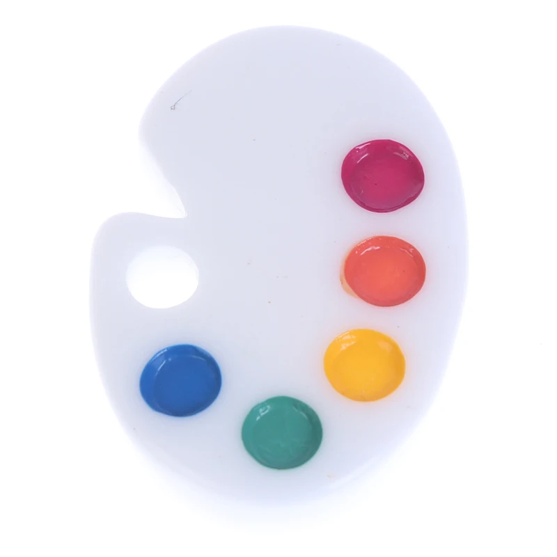 

Новинка! 1 шт. 1:1 миниатюрная имитационная палитра для кукольного домика, реквизит для рисования, карманная доска, аксессуары для мебели, мин...