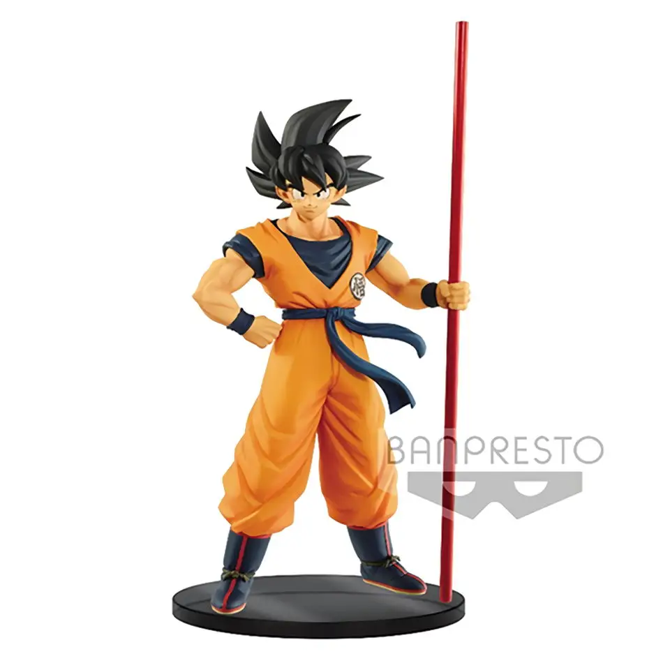 Black Hair Goku Tronzo Оригинальные фигурки Dragon Ball Banpresto Broly Goku Vegeta Gogeta Zamasu ПВХ Фигурки игрушки Супер Saiyan Фигурки игрушки - Цвет: Black Hair Goku