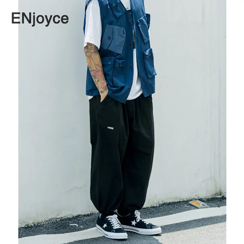 Брюки-карго мужские свободного покроя винтажные повседневные штаны в японском