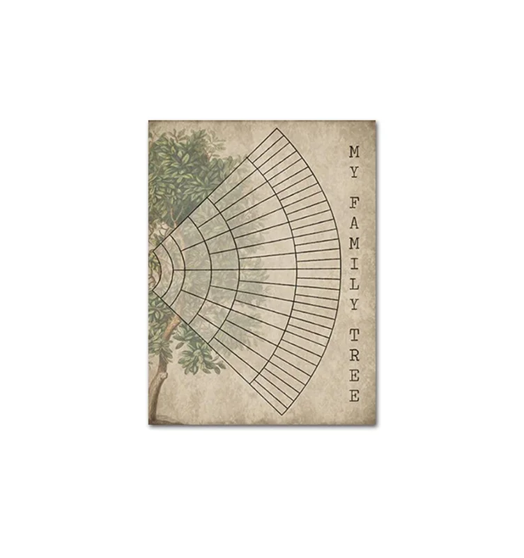 Простое семейное дерево современный скандинавский стиль плакаты художественные